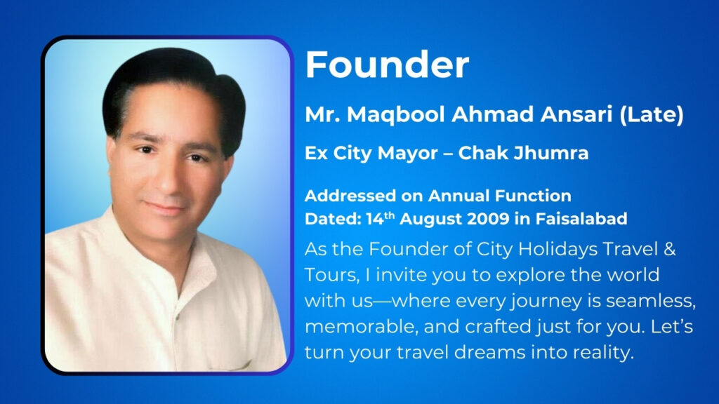 Founder City Holidays Travel & Tours